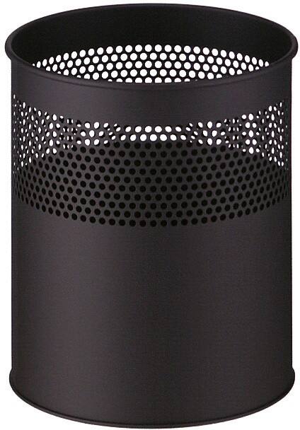 Corbeille à papier V-PART 15 L Noir Métal