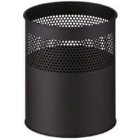 V-PART Papierbak 30 L Zwart Metaal