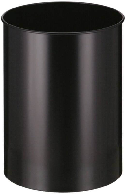 Corbeille à papier V-PART 30 L Noir Métal