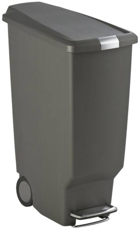 Poubelle à pédale simplehuman Slimline 40 L Gris Plastique