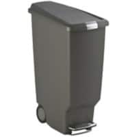simplehuman Slimline Pedaalemmer 40 L Grijs Kunststof
