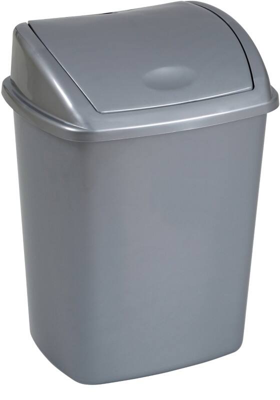 Poubelle V-PART 15 L Gris Plastique