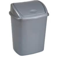 V-PART Prullenbak 26 L Grijs Kunststof