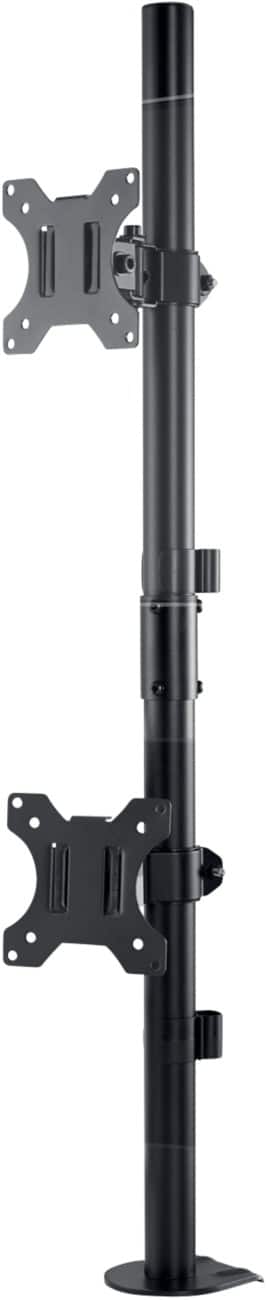 Kensington Dubbele Verticale Monitorarm Gestapeld K53802WW tot 32 inch Hoogteverstelbaar Zwart