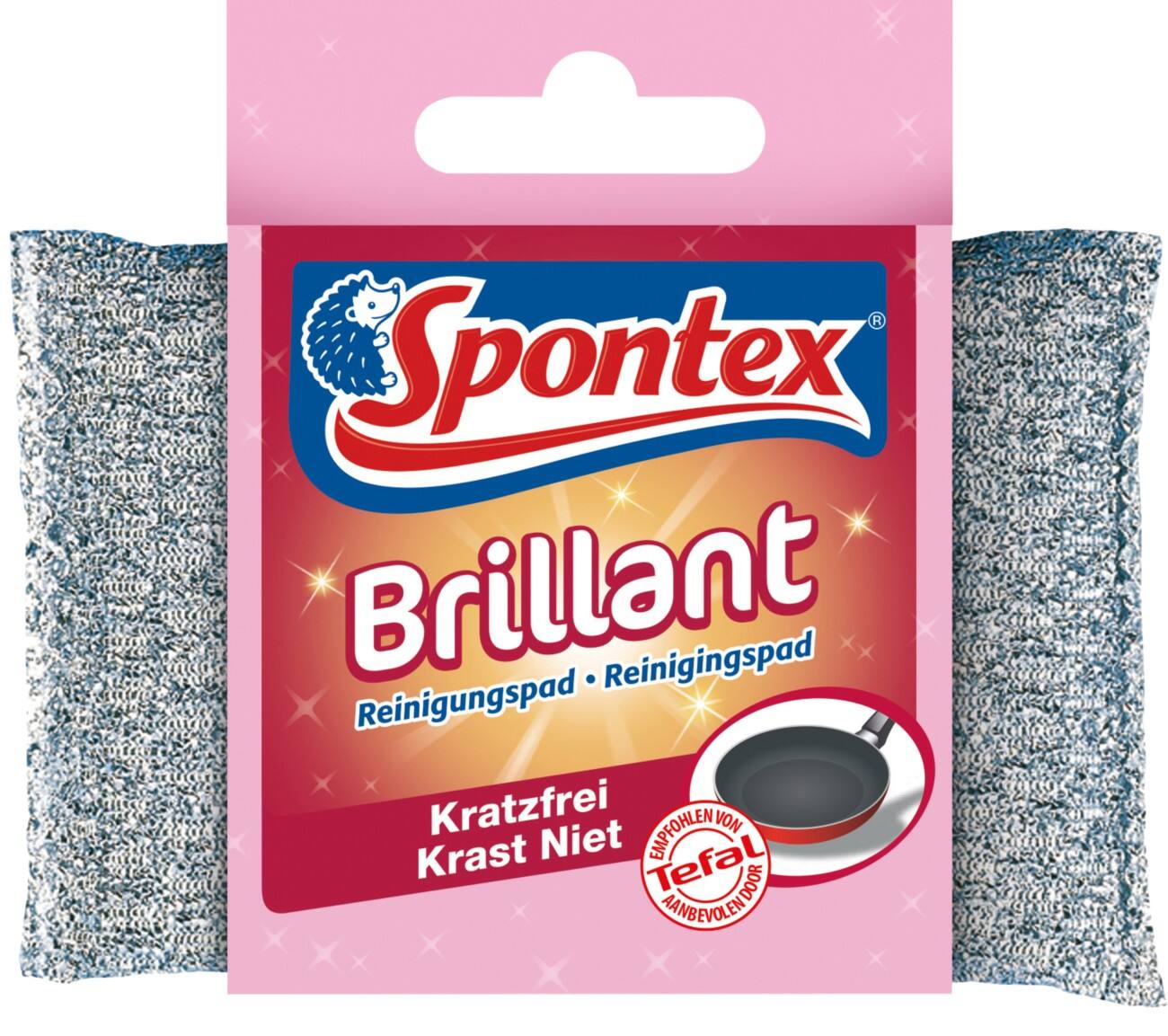 Tampon de nettoyage Spontex Brilliant Argenté