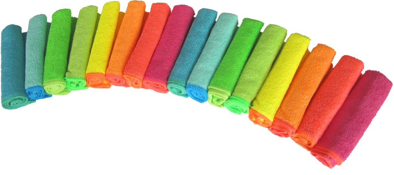 Spontex Schoonmaakdoek 18 x 5 x 44 cm Kleurenassortiment 16 Stuks