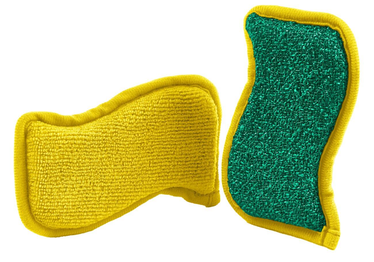 Éponge Spontex Flex & Wash 9 x 5 x 16 cm Vert 2 unités