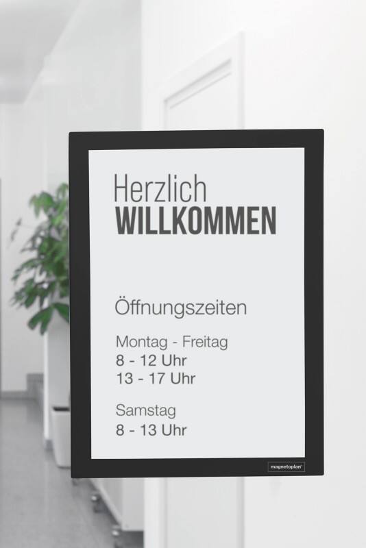 magnetoplan magnetofix A3 Displayframe Zelfklevend Zwart Klevend 1132012 20,5 (B) x 0,6 (D) x 75 (H) cm 2 Stuks