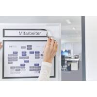 magnetoplan magnetofix A3/A4 Displayframe Magnetisch Grijs Niet Klevend 1131801 5,5 (B) x 32,2 (H) cm 5 Stuks