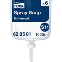 Savon pour les mains Tork Liquide Parfum frais Transparent S11 1 L 6 unités
