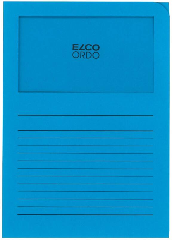 Elco Sorteermap A4 Blauw Papier 10 Stuks