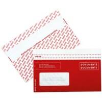 Pochette pour documents Elco Ouverture facile Rouge 22,9 cm (p) x 14,5 cm (h) 250 unités