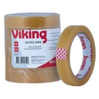 Ruban adhésif de bureau Viking Universal Transparent 18 mm (L) x 66 m (L) PP (Polypropylène)  6 Rouleaux de 66 m 