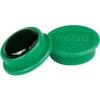 Aimants pour tableau blanc Nobo 1915289 13 mm rond vert 10 unités