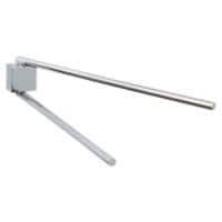 Crochet tesa Ekkro Chrome, métal Argenté 2 bras