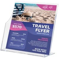 Porte-brochures Archivo 2000 A4 1 Niveaux PS (Polystyrène) Transparent 6143 CS TP