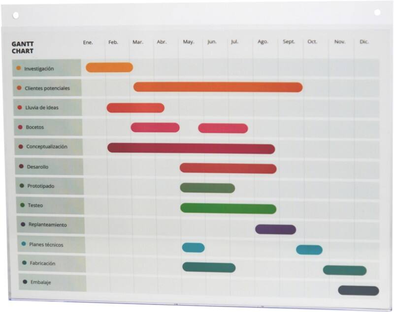 Archivo 2000 Bordhouder A4 liggend Wandmontage 30 (B) x 23,5 (H) cm Transparant