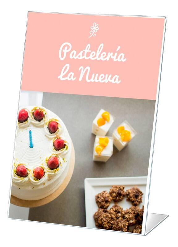 Archivo 2000 Bordhouder A7 L-vorm 7,5 (B) x 3,5 (D) x 10,5 (H) cm Transparant  