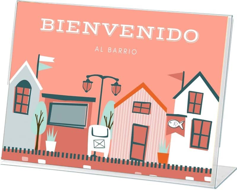 Archivo 2000 Bordhouder A4 liggend L-vorm 30 (B) x 6,5 (D) x 20,5 (H) cm Transparant  