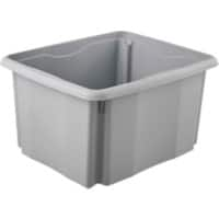 Boîte de rangement keeeper 24 L Gris 34,5 (l) x 41 (p) x 22 (h) cm