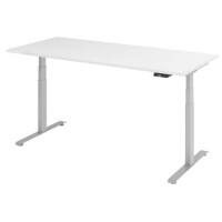 VLXK65 Elektrisch hoogteverstelbaar Zit-sta-bureau Wit C-Voet 1,800 (B) x 800 (D) x 1,295 (H) mm Spaanplaat, Staal