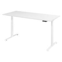 VLXK65 Elektrisch hoogteverstelbaar Zit-sta-bureau Wit C-Voet 1,800 (B) x 800 (D) x 1,295 (H) mm Spaanplaat, Staal