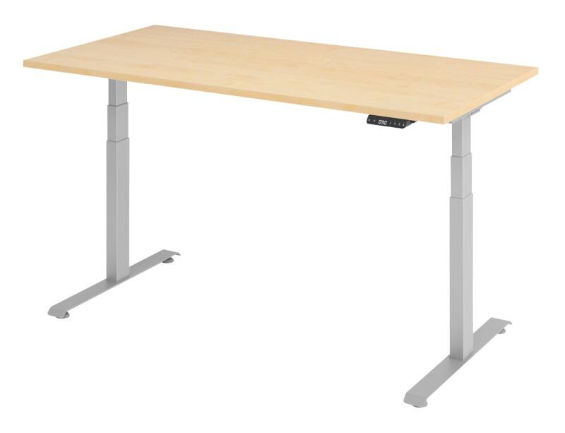 VLXK65 Elektrisch hoogteverstelbaar Zit-sta-bureau Ahorn C-Voet 1,600 (B) x 800 (D) x 1,295 (H) mm Spaanplaat, Staal