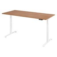 VLXK65 Elektrisch hoogteverstelbaar Zit-sta-bureau Walnoot C-Voet 1,800 (B) x 800 (D) x 1,295 (H) mm Spaanplaat, Staal