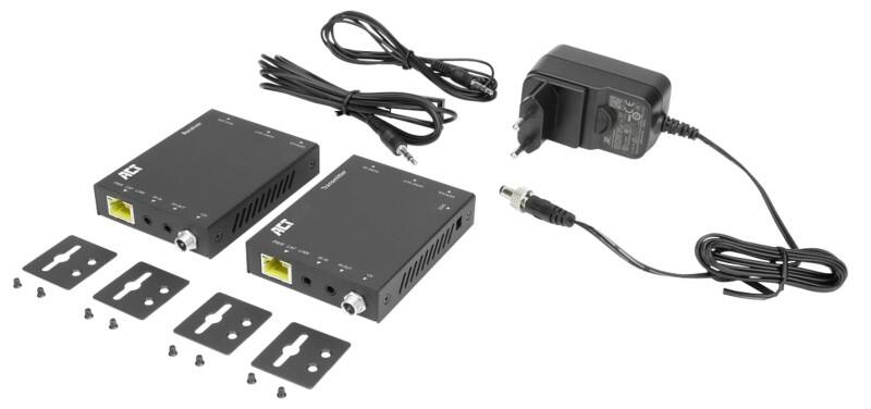 Kit d'extension HDMI ACT HDMI Femelle RJ45 (8P8C) Femelle Noir