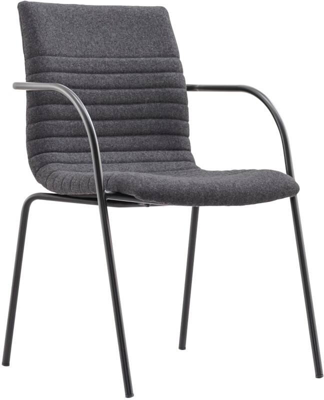 Schaffenburg Serie 140 Bürostuhl Stof Vaste armleuning Grijs 120 kg ATC4-140-GF-BB 550 x 643 x 852 mm