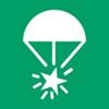 Panneau de sécurité Djois Signal lumineux à parachute Adhésif, à visser PP (Polypropylène) 30 (l) x 0,14 (h) cm