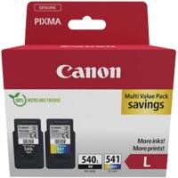 Canon 540, 541 Origineel Inktcartridge Cyaan, Geel, Magenta, Zwart Pak van 2