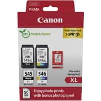 Canon 545, 546 Origineel Inktcartridge Cyaan, Geel, Magenta, Zwart Pak van 2