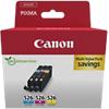 Canon 526 Origineel Inktcartridge Cyaan, Geel, Magenta Multipak van 3