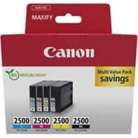 Canon 2500 Origineel Inktcartridge Cyaan, Geel, Magenta, Zwart Multipak van 4