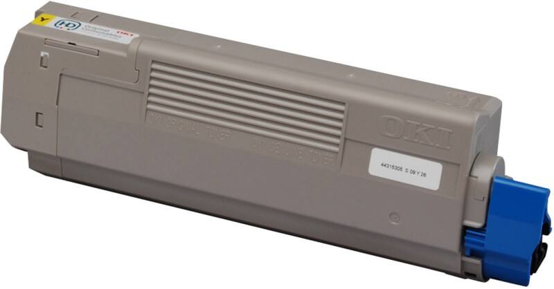 Toner OKI C610 D’origine 44315305 Jaune