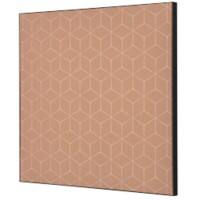 SHOWDOWN Hexagon Textielen Wanddecoratie Multikleur Aluminium