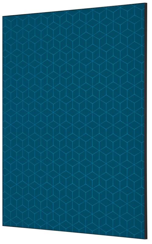SHOWDOWN Hexagon Textielen Wanddecoratie Multikleur Aluminium