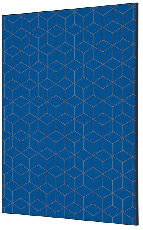 SHOWDOWN Hexagon Textielen Wanddecoratie Multikleur Aluminium