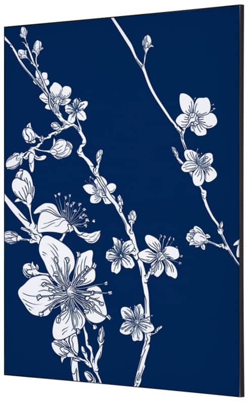 SHOWDOWN Japanese Blossom Textielen Wanddecoratie Multikleur Aluminium