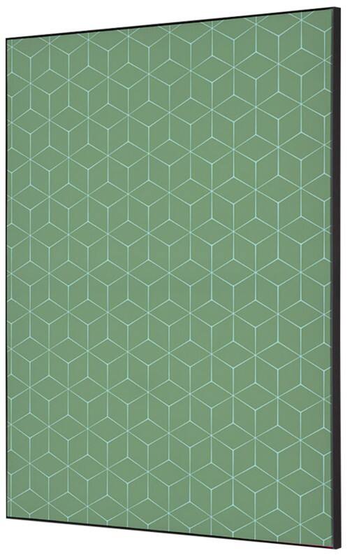 SHOWDOWN Hexagon Textielen Wanddecoratie Multikleur Aluminium