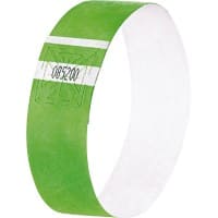 Bracelets d'événement Sigel Super Soft Vert néon 120 Unités