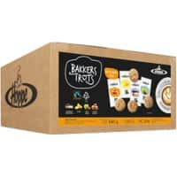 HOPPE Fairtrade Bakkers Trots Citrus, Bosbessen Cheesecake, Karamel-Zeezout en Appel-Kaneel Koekjes Pak van 120