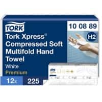 Tork Xpress - Premium  Handdoek H2 Z-vouw Wit 2-laags 100889 12 Stuks à 225 Vellen 