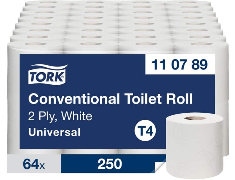 Tork Universal Toiletpapier 2-laags 110789 64 Rollen à 250 Vellen
