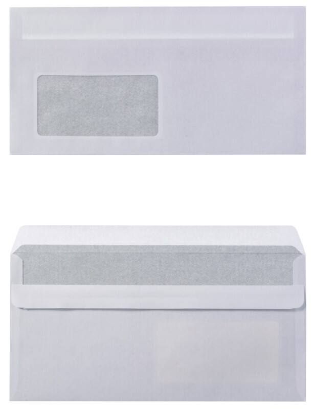 Enveloppes Viking Avec Fenêtre DL 220 (L) x 110 (H) mm Autocollante Blanc 80 g/m² 1000 Unités