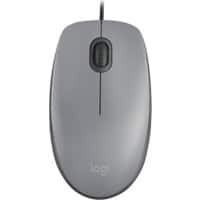 Souris Logitech Silent M110 Avec fil Gris Adapté pour les gauchers