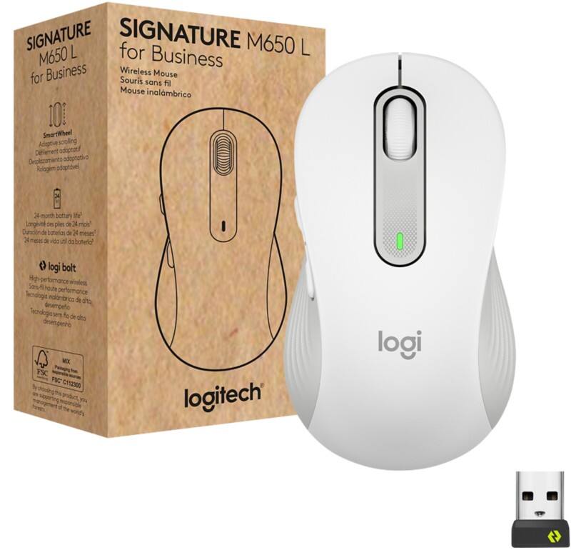 Souris sans fil Logitech M650 Blanc