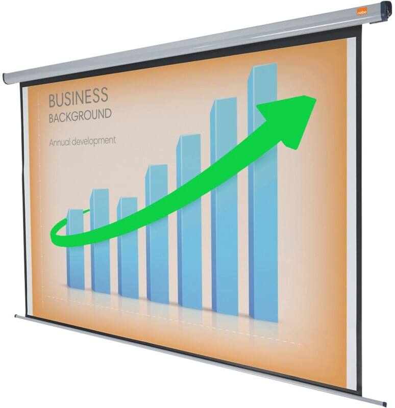 Écran de projection motorisé Nobo Électrique Montage mural 1915652 Format 4:3 300 x 225 cm