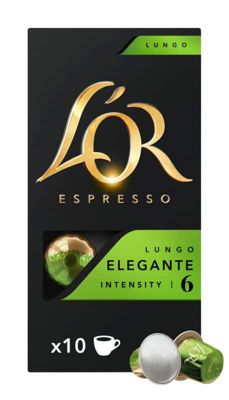 Capsules de café L'OR Lungo Elegante Nespresso Capsules Moyen 100 unités de 0,5 g